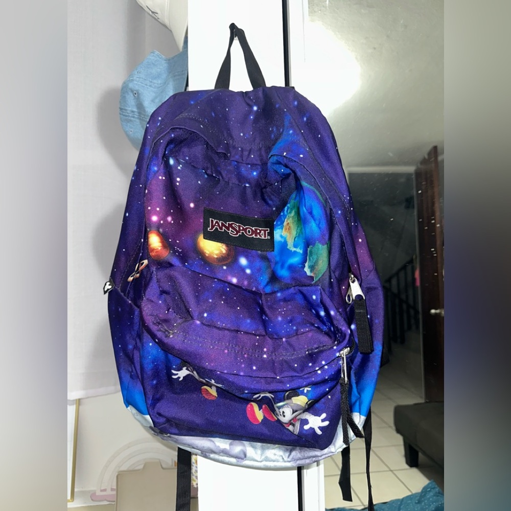 cream disney backpack jansport X Right Pouch HiPOP Fashion in organizer and zipper hood helps keep pens Disney | Bags | Jansport